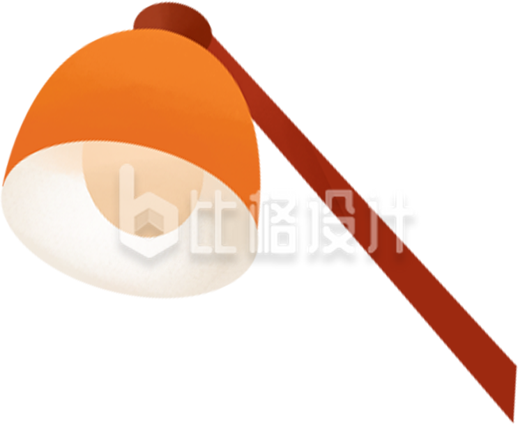 小小的台灯插画