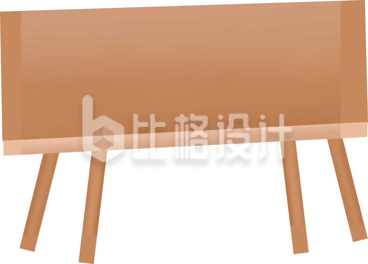 大大的桌子插画