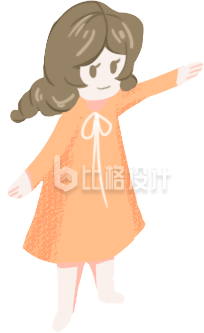 小小的小朋友插画