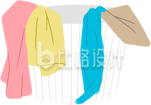 衣服框子插画