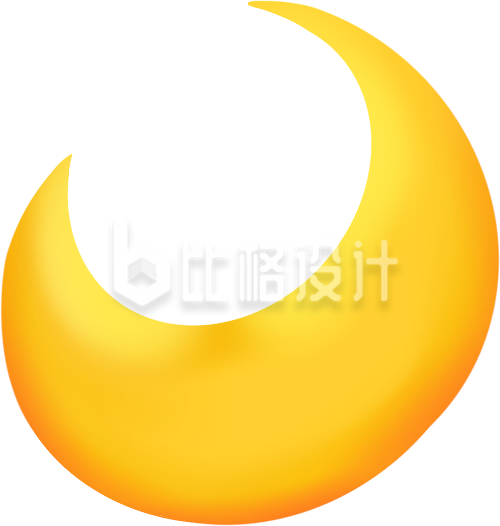 月亮插画卡通