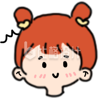 可爱双马尾女孩头像 趣味表情惹人爱