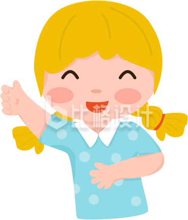 可爱小女孩形象 适合多种宣传物料使用