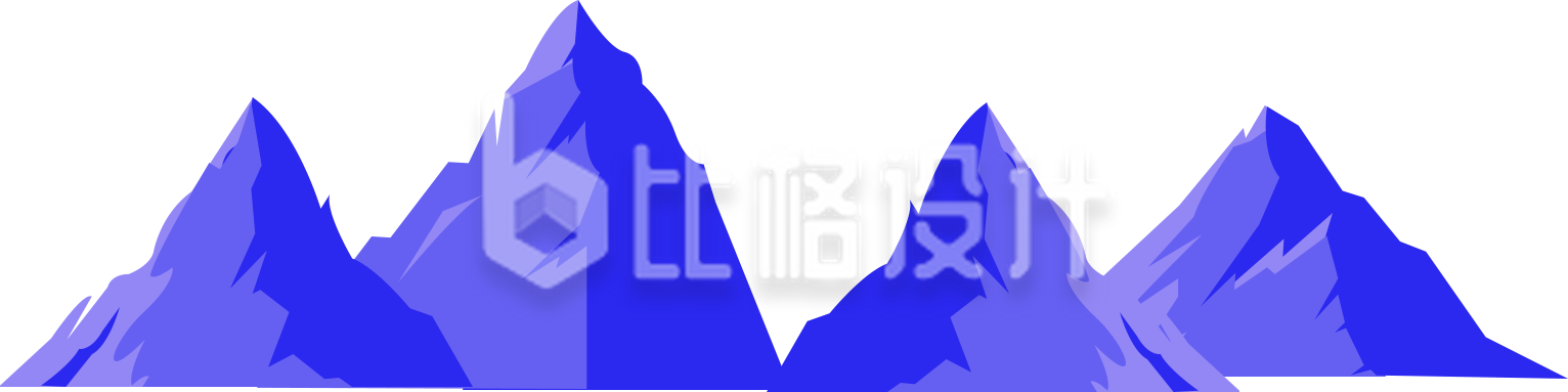 紫色山峰插画 适用于户外旅游宣传物料