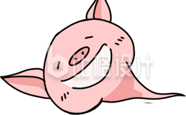 可爱小猪趣味表情 萌系卡通形象惹人爱