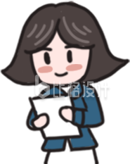 商务女士手持文件的卡通形象宣传图 商务女士手持文件的卡通形象宣传图