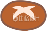 美味糕点图标，简约风格的烘焙类宣传素材