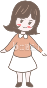 可爱卡通女孩形象,适合各类宣传物料 可爱卡通女孩形象,适合各类宣传物料