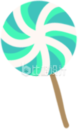 美味糖果宣传图，多彩棒棒糖惹人爱