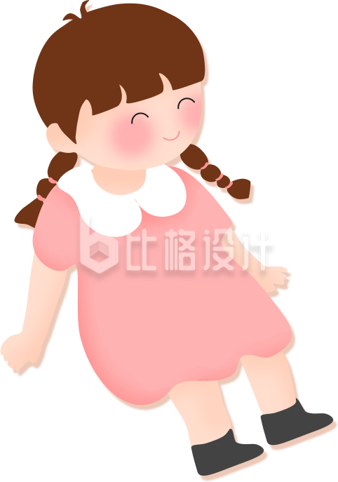 可爱小女孩形象 适合母婴类宣传物料