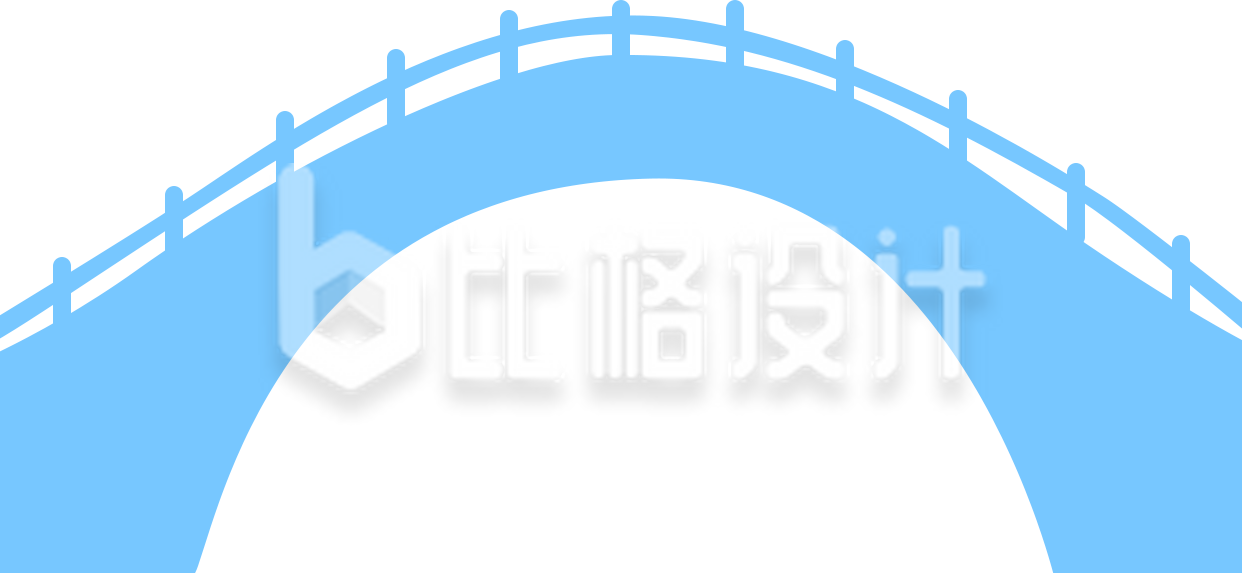 蓝色拱桥图案 经典桥梁形象宣传素材 蓝色拱桥图案 经典桥梁形象宣传素材