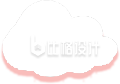 简约白色云朵形状漂浮素材装饰图案