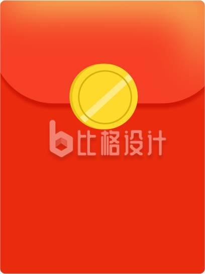红色红包图 喜庆氛围助力金融营销物料