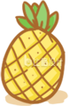 可爱菠萝插画，适合水果类宣传物料设计