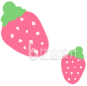 可爱草莓图案 水果类宣传物料清新来袭