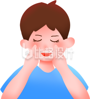 可爱男孩做脸部护理的护肤品宣传图 可爱男孩做脸部护理的护肤品宣传图