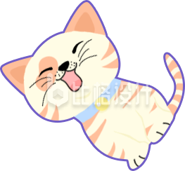 可爱猫咪形象的趣味表情宣传物料图