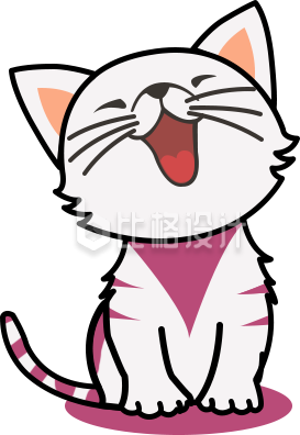 可爱猫咪形象的趣味宣传物料设计