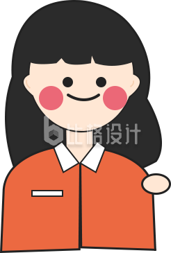 加油的小女孩