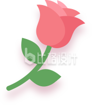 手绘花朵玫瑰花