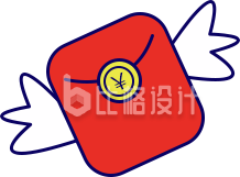 带翅膀的红包