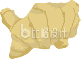 手绘生姜
