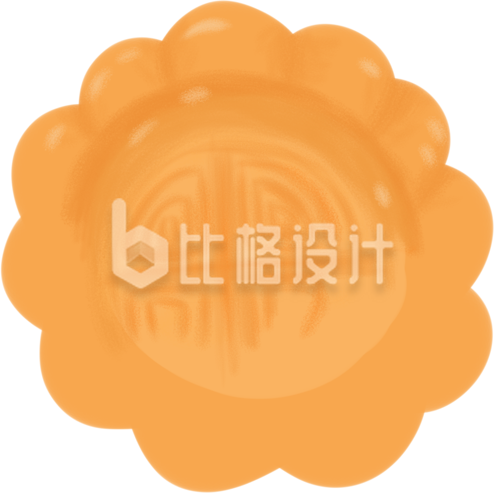 手绘卡通可爱月饼插画