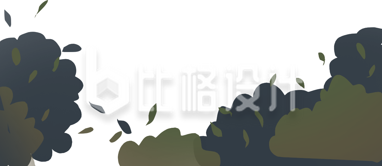 手绘卡通草坪草堆插画