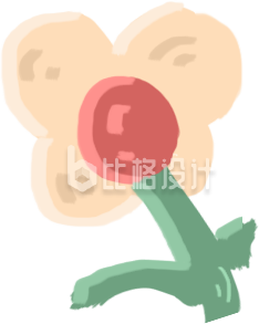 小花花可爱插画