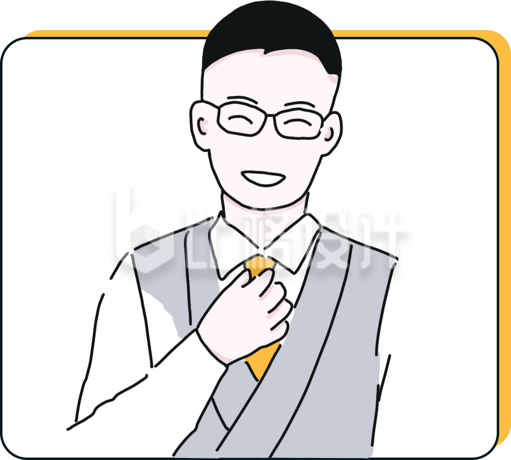 戴眼镜的男士