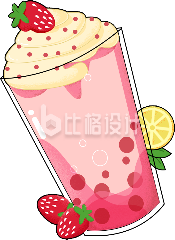 饮料奶茶插画