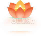 小荷花灯插画卡通