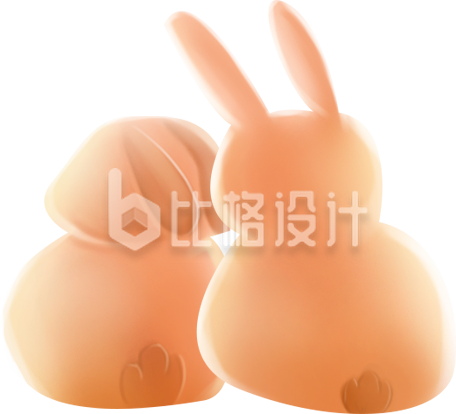可爱的小兔子插画卡通