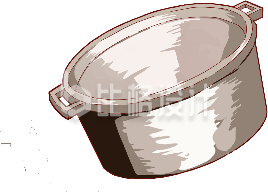 一口大锅插画