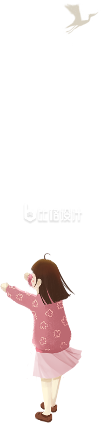 手绘小女孩