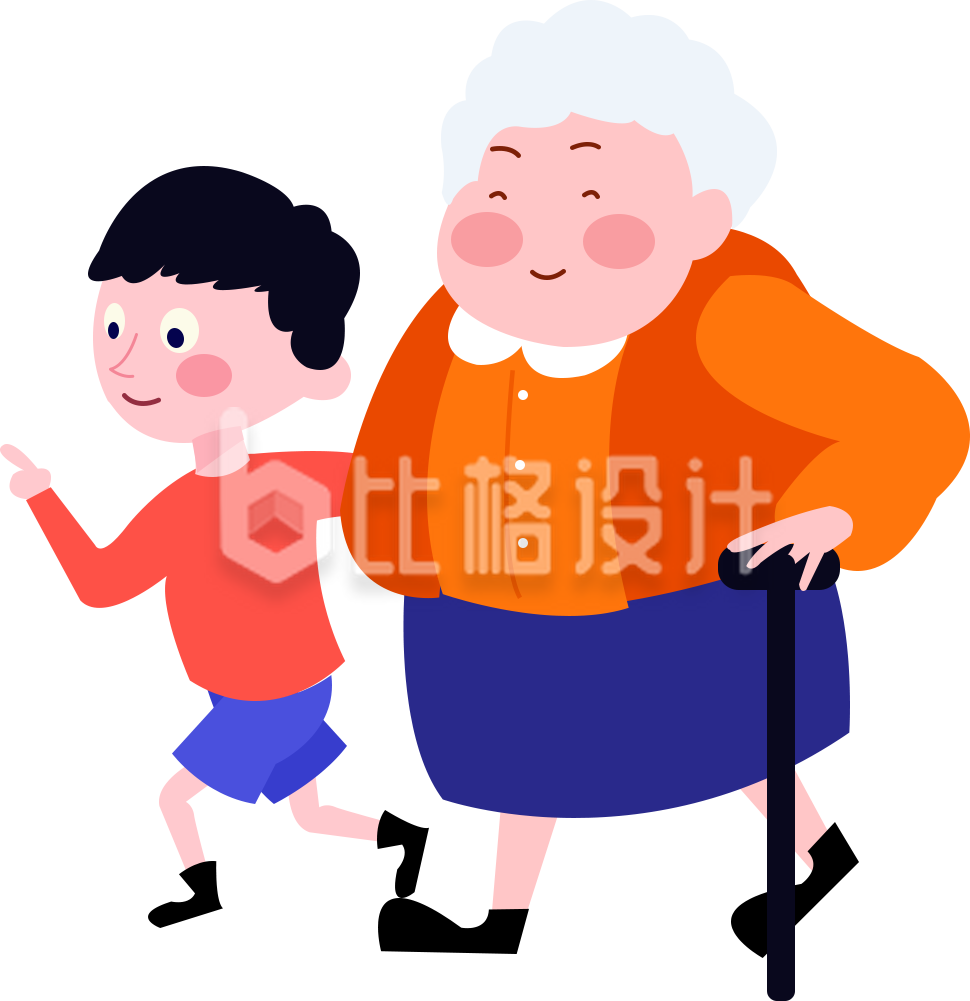 老人和小孩