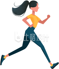 跑步的女孩
