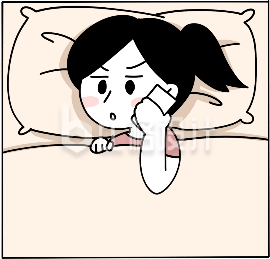 休息打电话的小姑娘