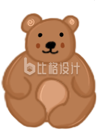 手绘小熊