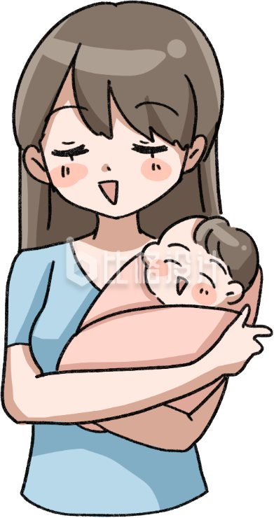 抱着孩子的妈妈
