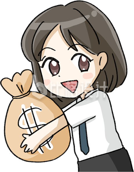 见钱眼开的小女生