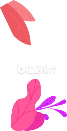 树叶手绘插画