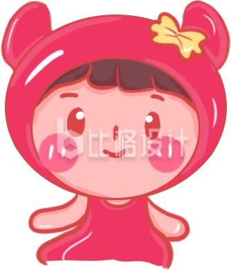 可爱的处女座宝宝插画