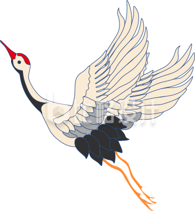 仙鹤插画手绘