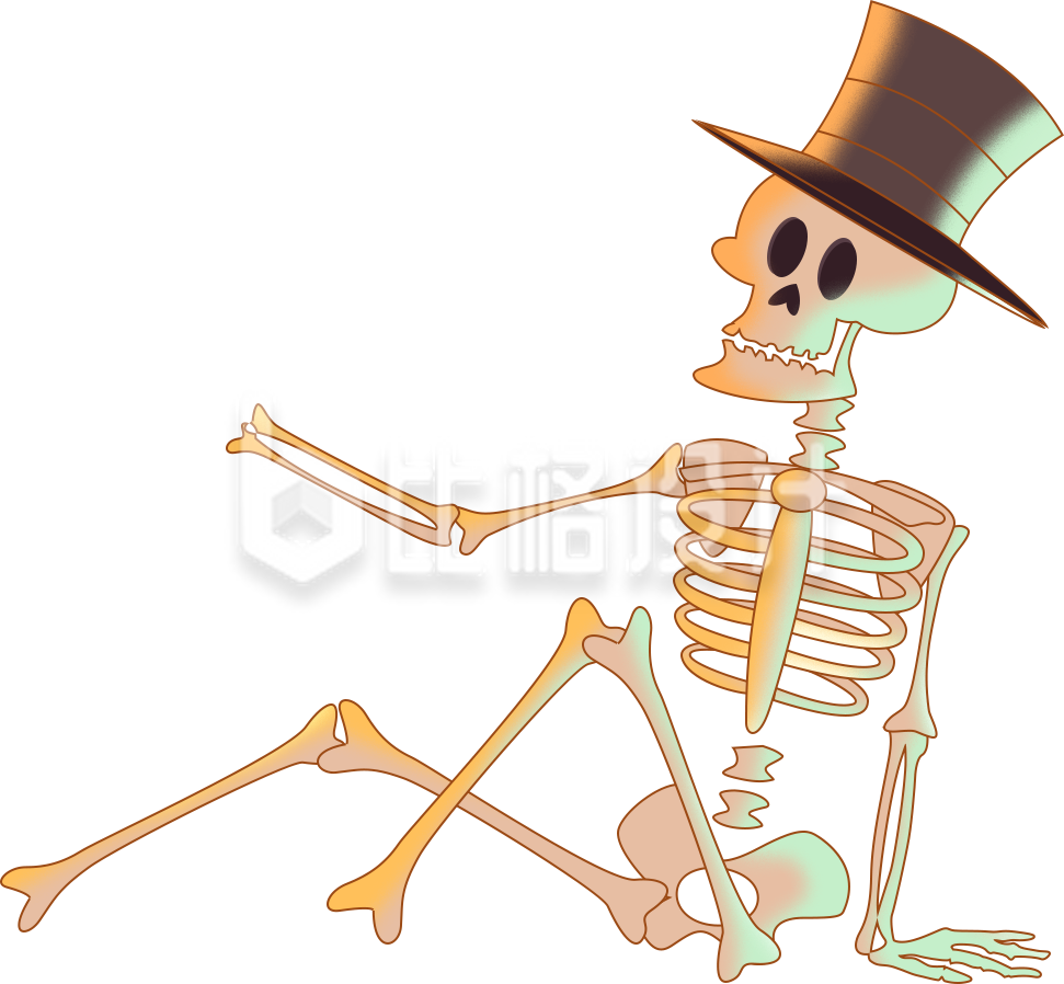 手绘骨架