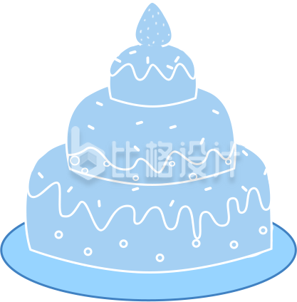 生日蛋糕插画