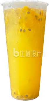 美味的黄色百香果饮品，清爽解渴必备