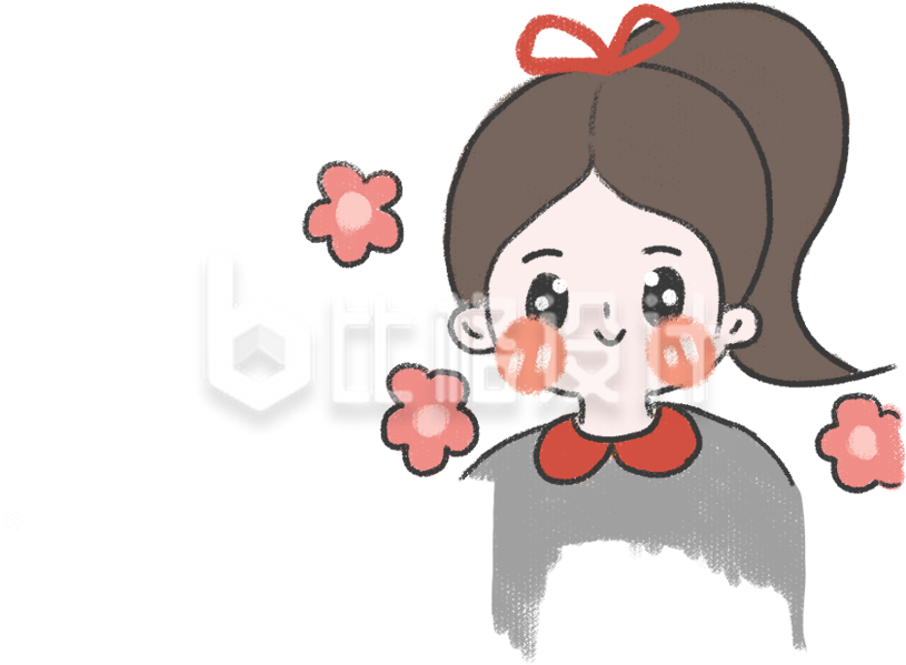 可爱少女形象图 适用于多种宣传物料设计 可爱少女形象图 适用于多种宣传物料设计