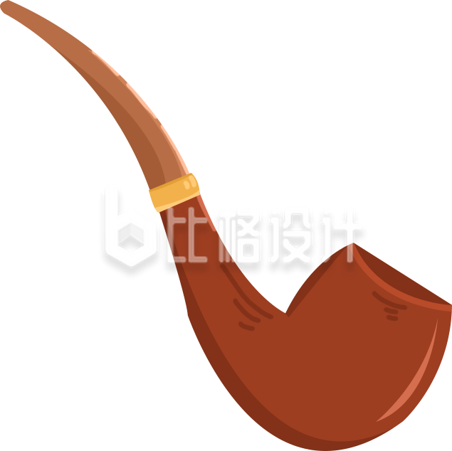复古烟斗形象，独特韵味尽显文艺风范