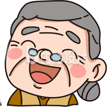 可爱老奶奶趣味表情带来欢乐氛围
